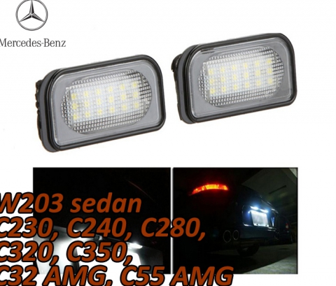 Mercedes-Benz W203 4D Sedan Kennzeichenbeleuchtun